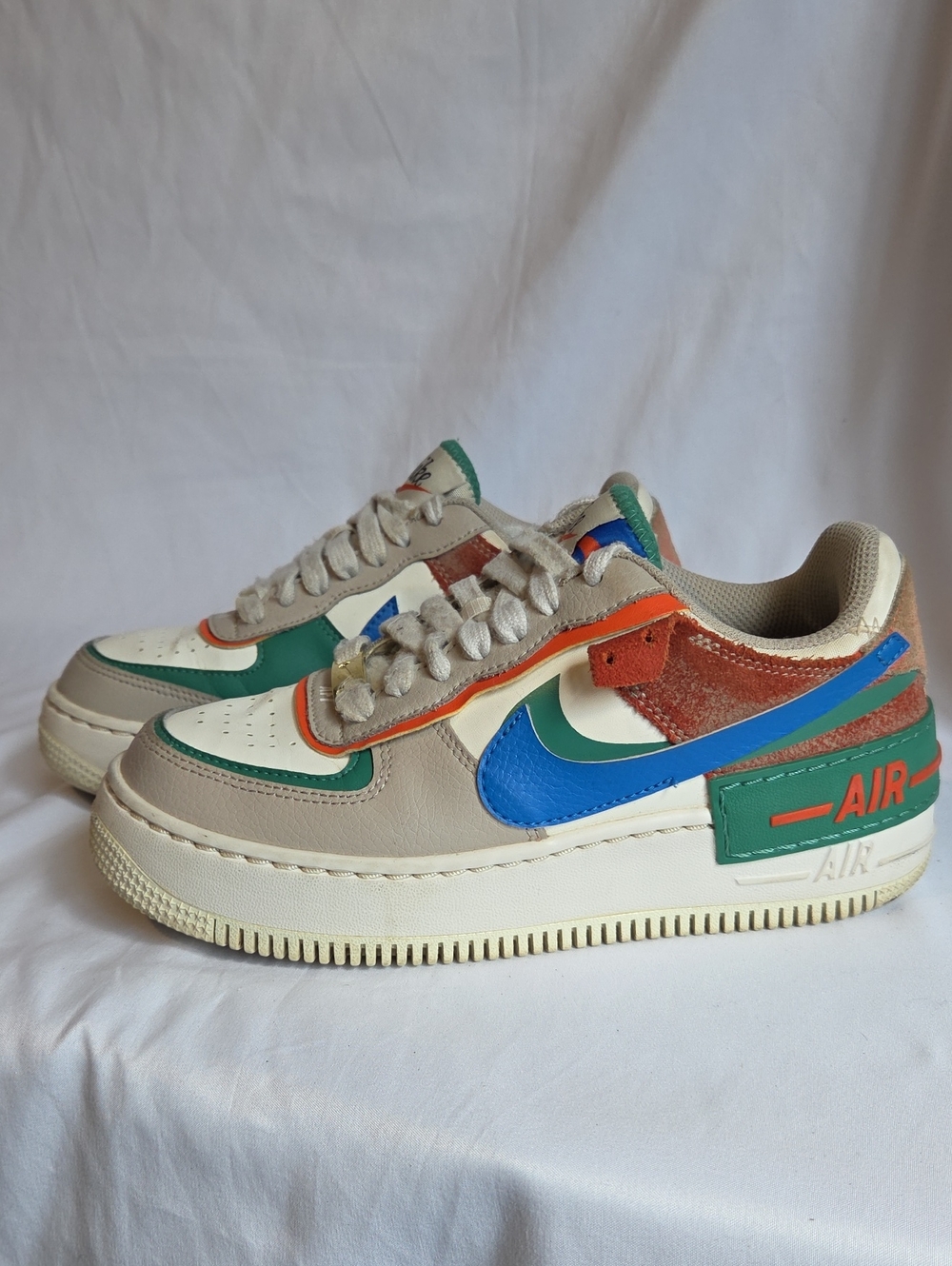 Nike Kids Multicolor Leather & Suede Low-Top Sneakers